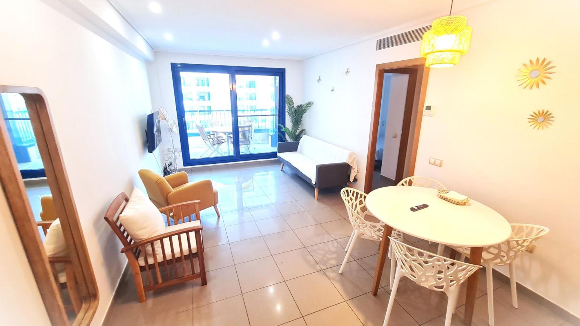 Beach Valencia Luxury D15-9 Apartment With Terrace And Sea Views With Two Rooms Ngoại thất bức ảnh